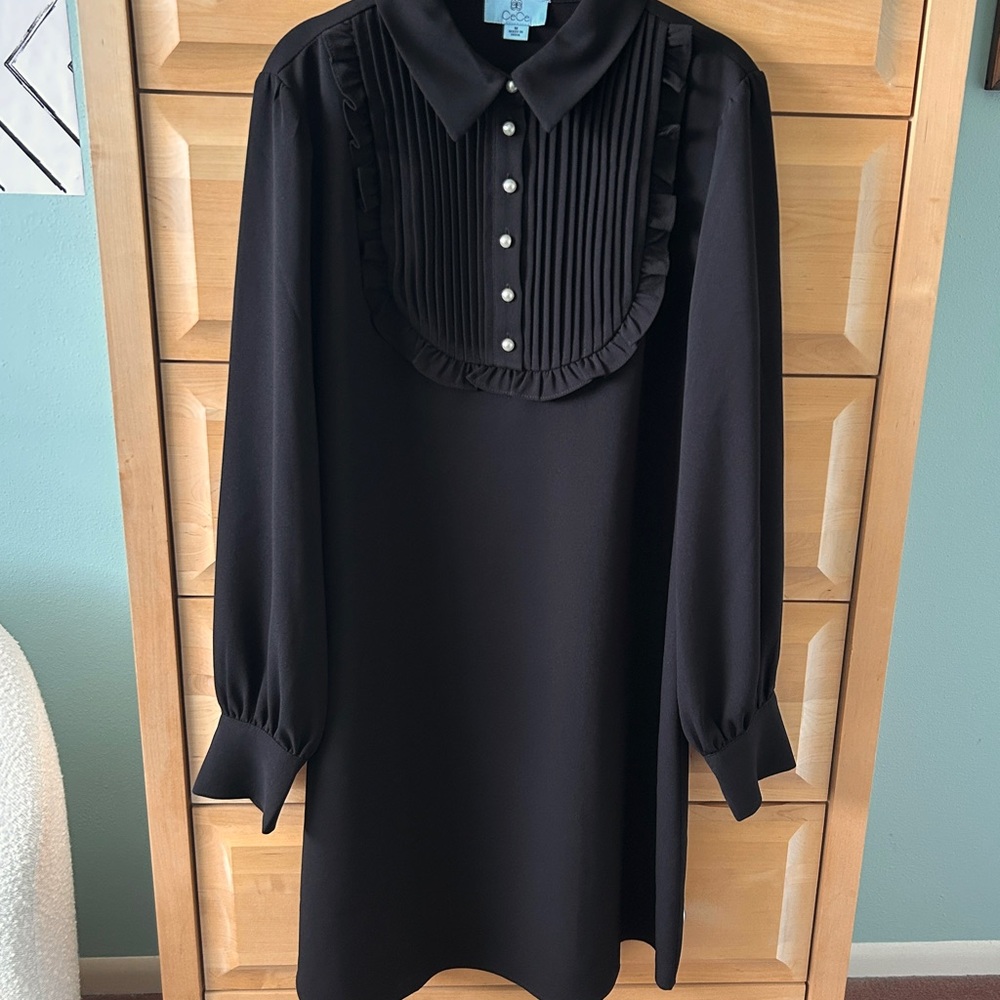 CeCe Ruffled Bib Dress - Picture 4 of 9